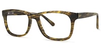Wyatt Rectangle Yellow-Wood Glasses1
