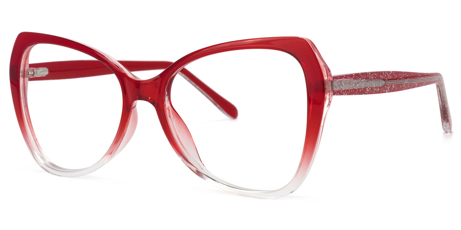 Eleanora Butterfly Red Glasses | Zeelool Glasses1