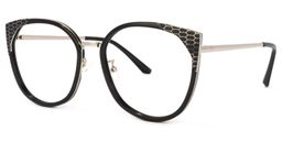 Yvette Cateye Black Glasses1