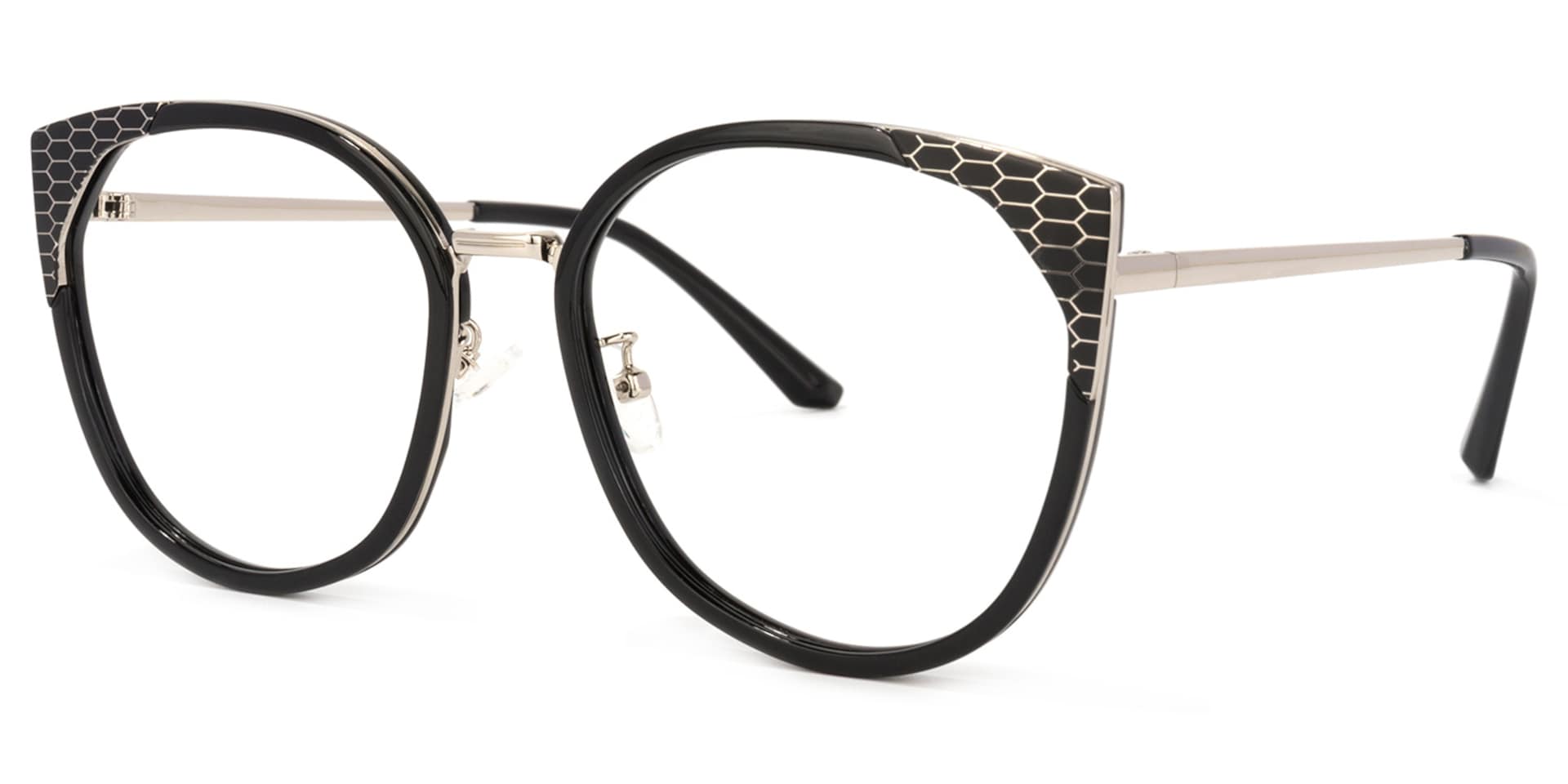 Yvette Cateye Black Glasses | Zeelool Glasses1