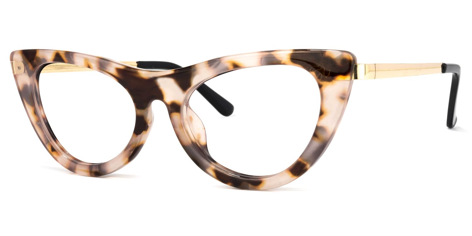 Waverly Cateye Pink-Tortoise Glasses | Zeelool Glasses1
