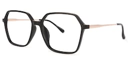 Wisdom Geometric Black Glasses1