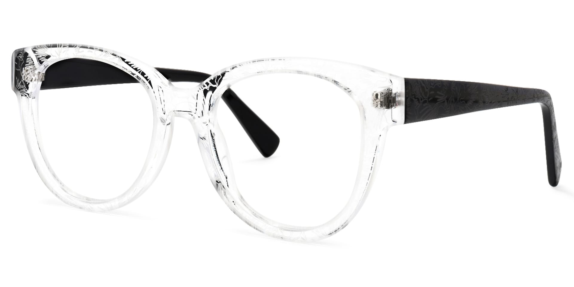 Yasir Round Crystal Glasses | Zeelool Glasses1