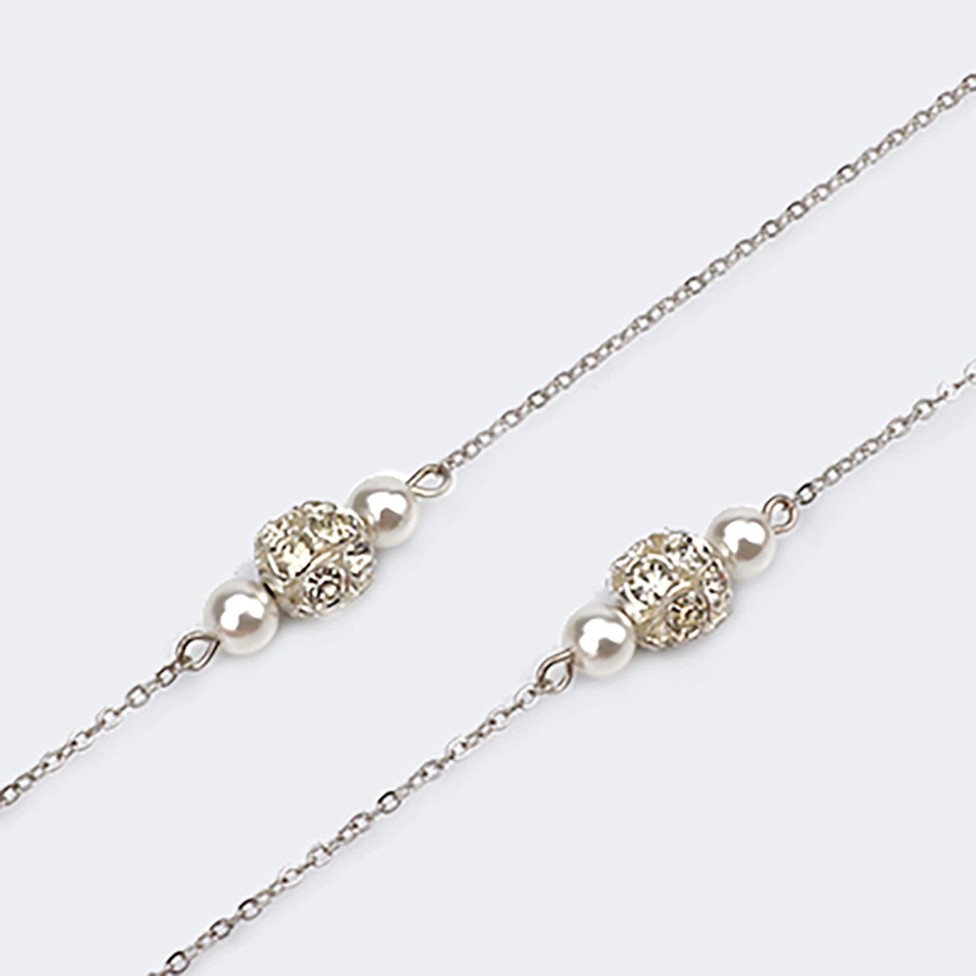 Pearl Silver Eyeglasses Chain-07 | Zeelool Glasses3