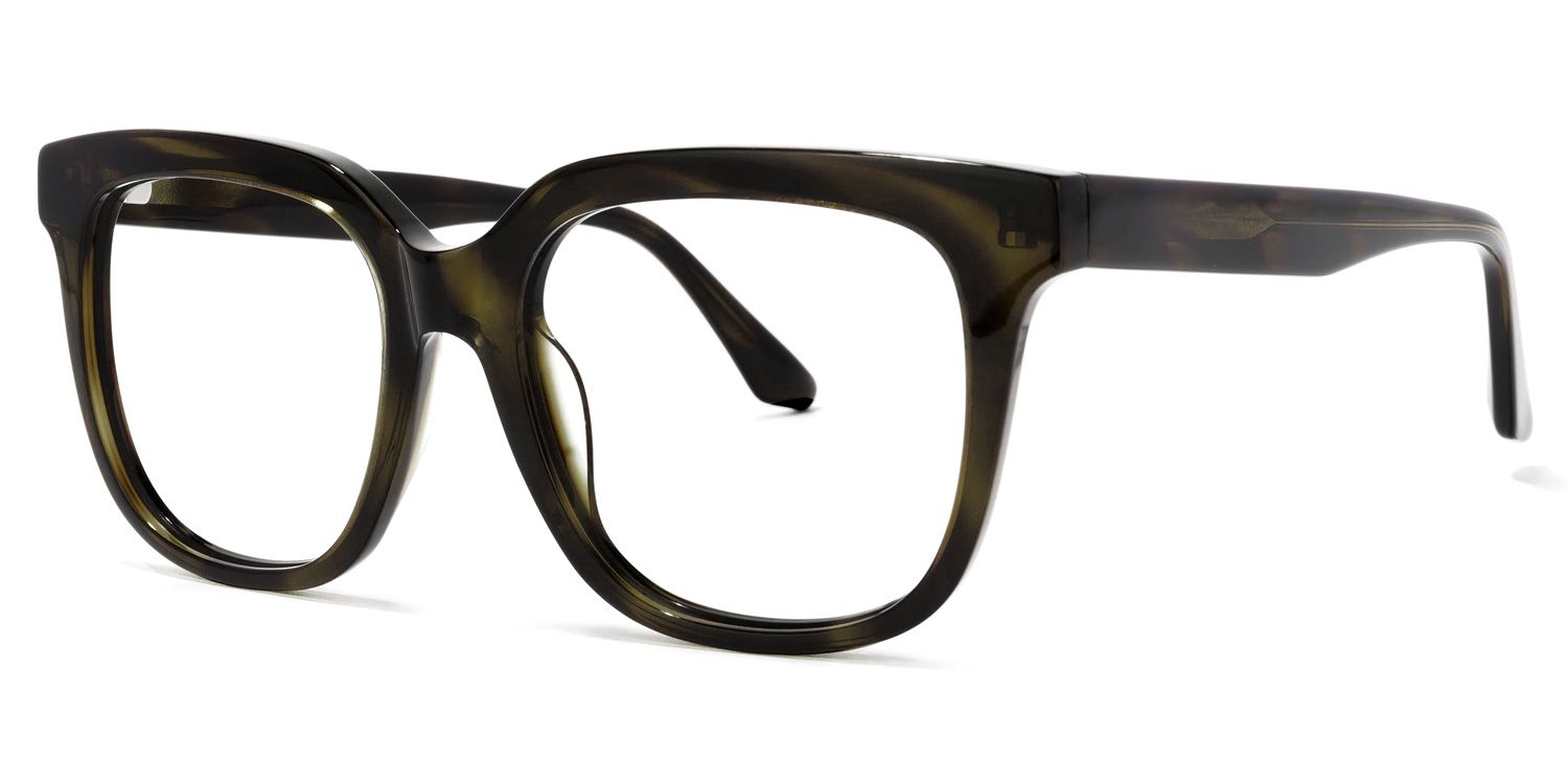 Quiana Square Dark-Tortoise Glasses | Zeelool Glasses1