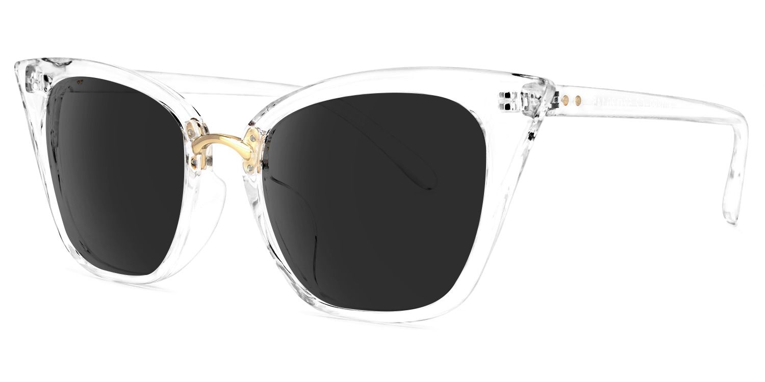Chandrikar Clear Cat Eye Polarized Sunglasses for Driving | ZEELOOL1