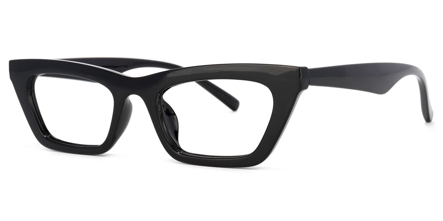Gorman Cateye Black Glasses | Zeelool Glasses1