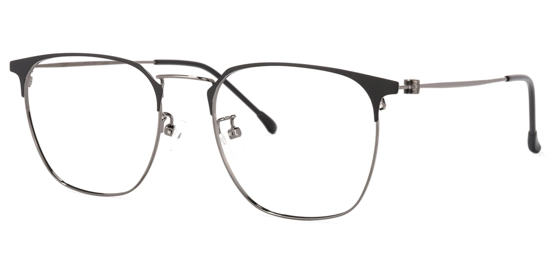 Yulisa Browline Black Glasses | Zeelool Glasses1