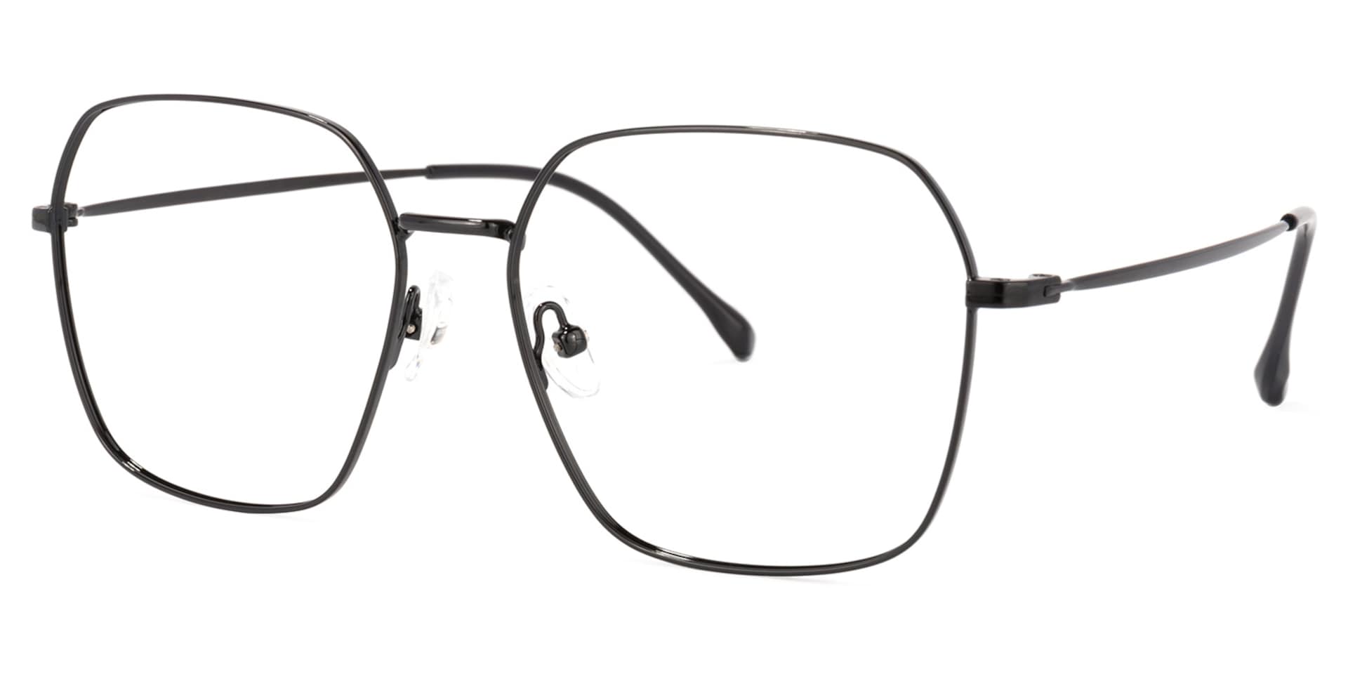 Zander Square Black Glasses | Zeelool Glasses1