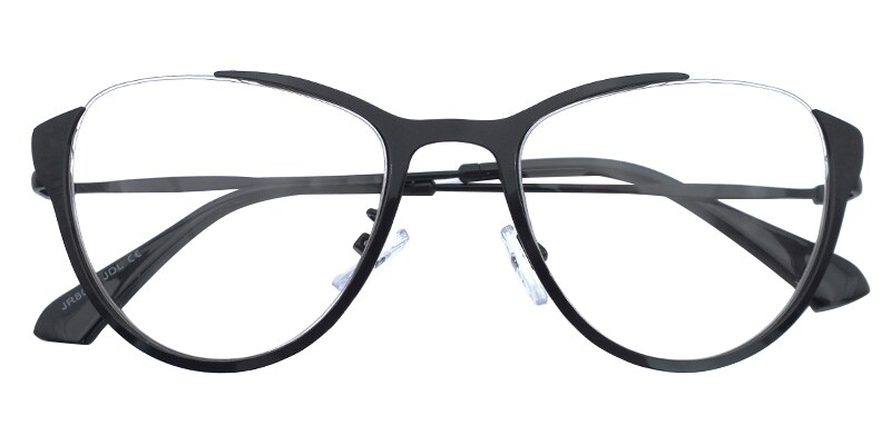 Chamberlain Cateye Black Glasses | Zeelool Glasses1
