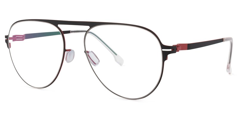 Frechen Geometric Black Glasses | Zeelool Glasses1