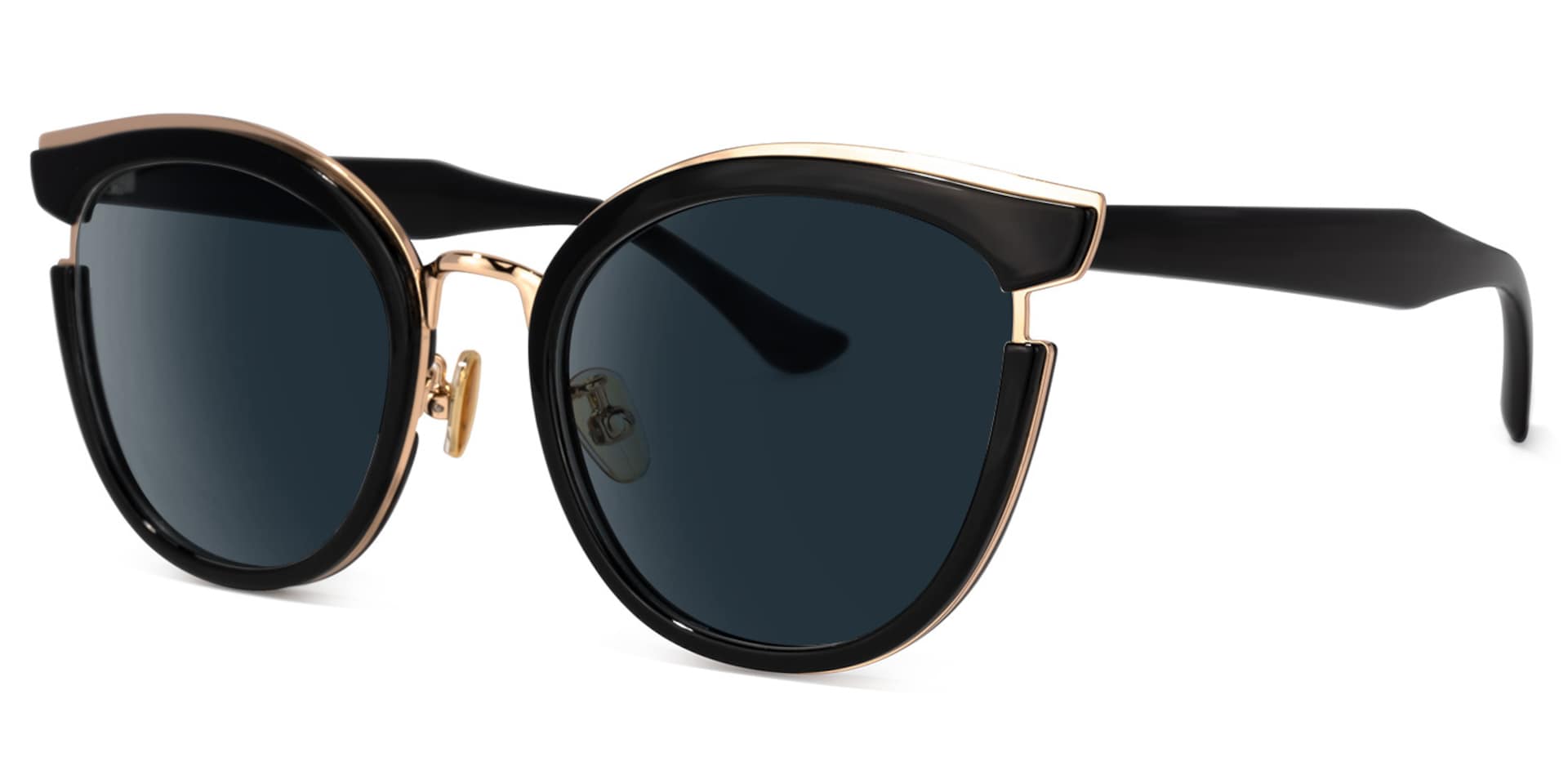 Laraine Cat Eye Black Sunglasses | Zeelool Glasses1