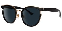 Laraine Cat Eye Black Sunglasses1