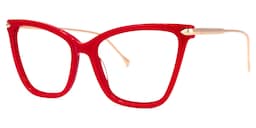 Hilary Butterfly Red Glasses1