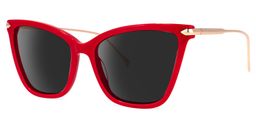 Hilary Butterfly Red Sunglasses1