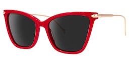 Hilary Butterfly Red Sunglasses1