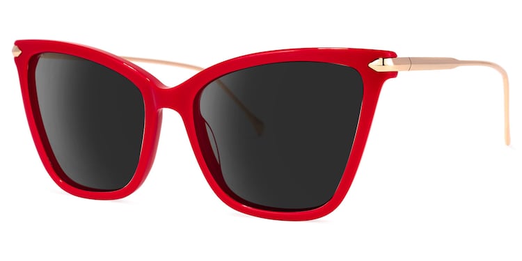Hilary Butterfly Red Sunglasses