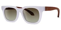 Diana Rectangle White Sunglasses1