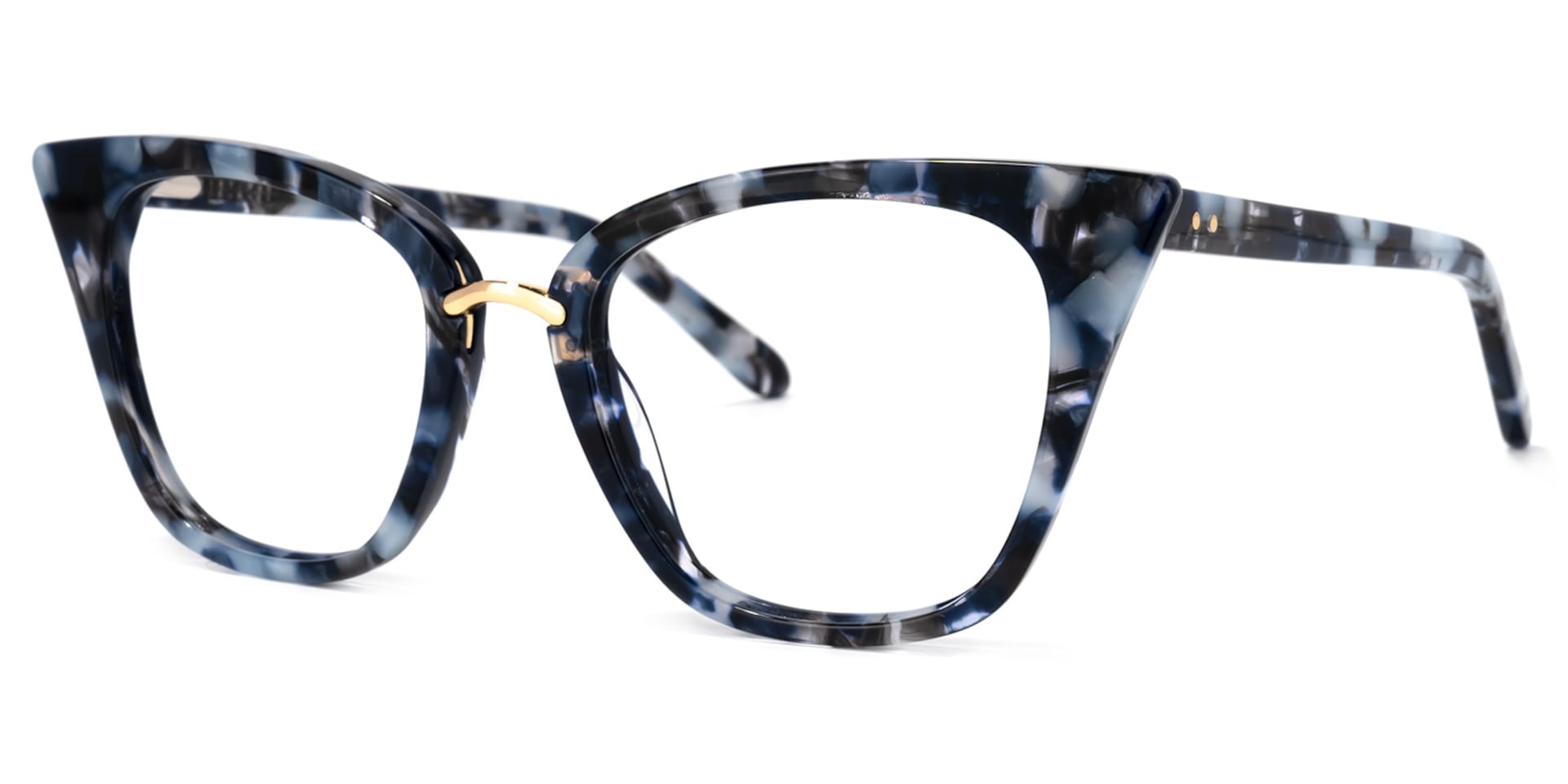Martha Cat Eye Blue-Tortoise Glasses | Zeelool Glasses1