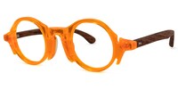 Charlie Round Orange Glasses1