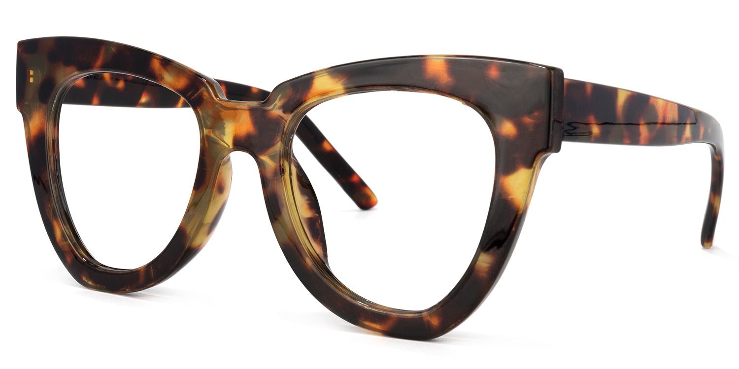 Hassan Cateye Tortoise Glasses | Zeelool Glasses1