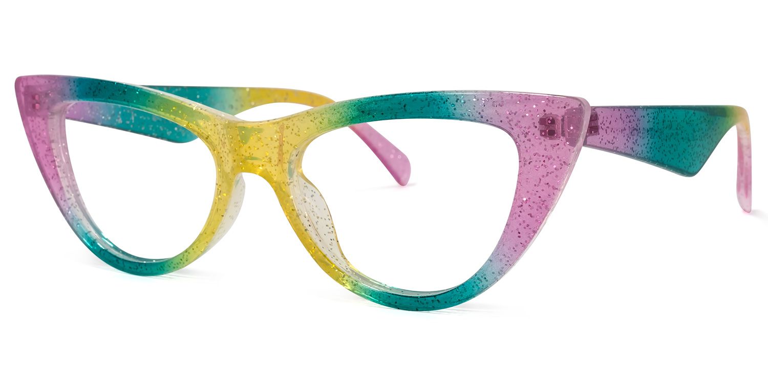 Harding Cateye Rainbow Glasses | Zeelool Glasses1