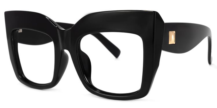 Alberta Cat Eye Black Glasses