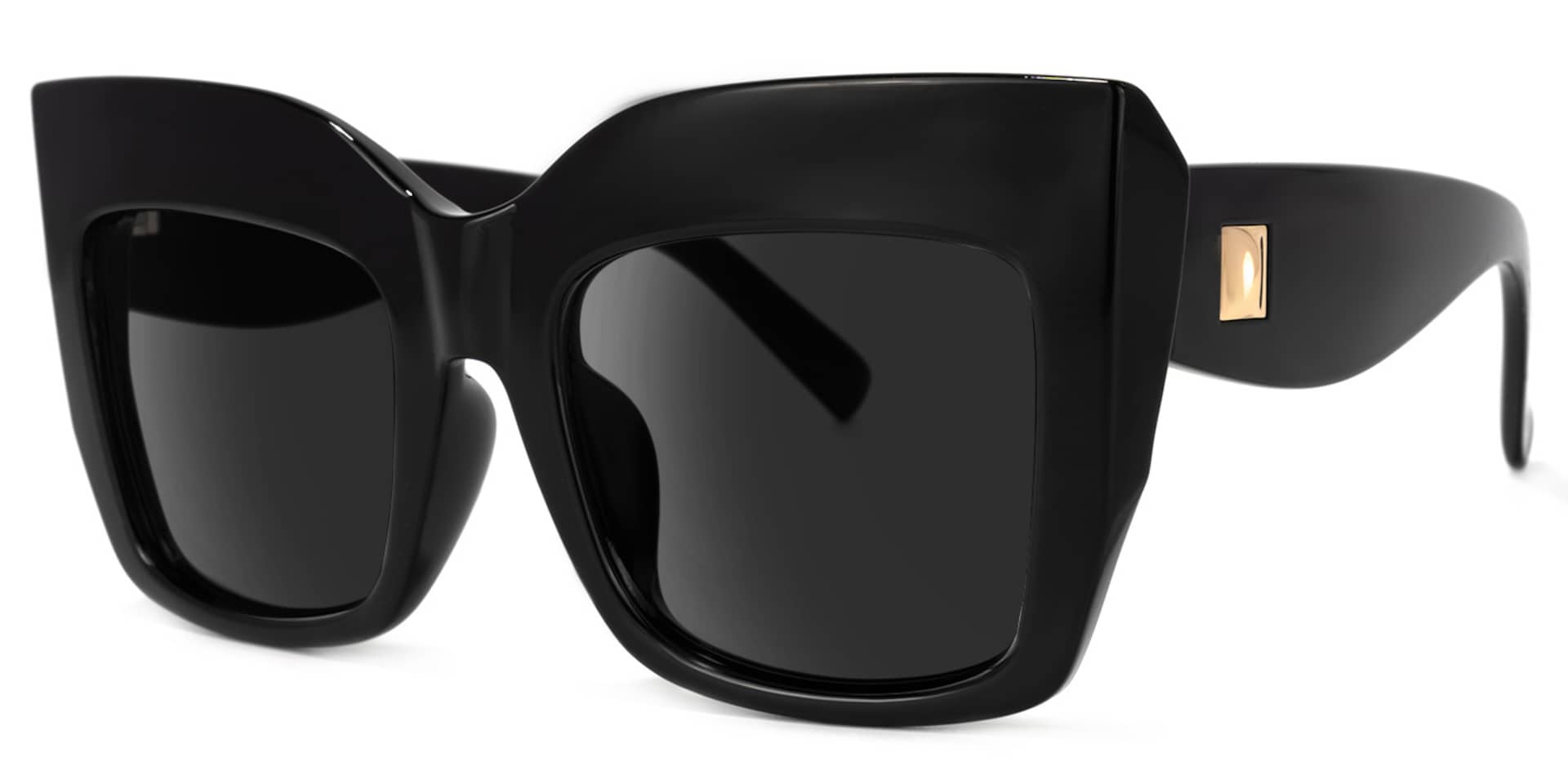 Alberta Cat Eye Black Sunglasses | Zeelool Glasses1