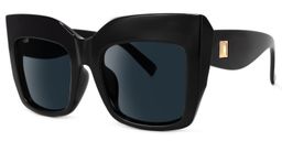 Alberta Black Square Sunglasses1