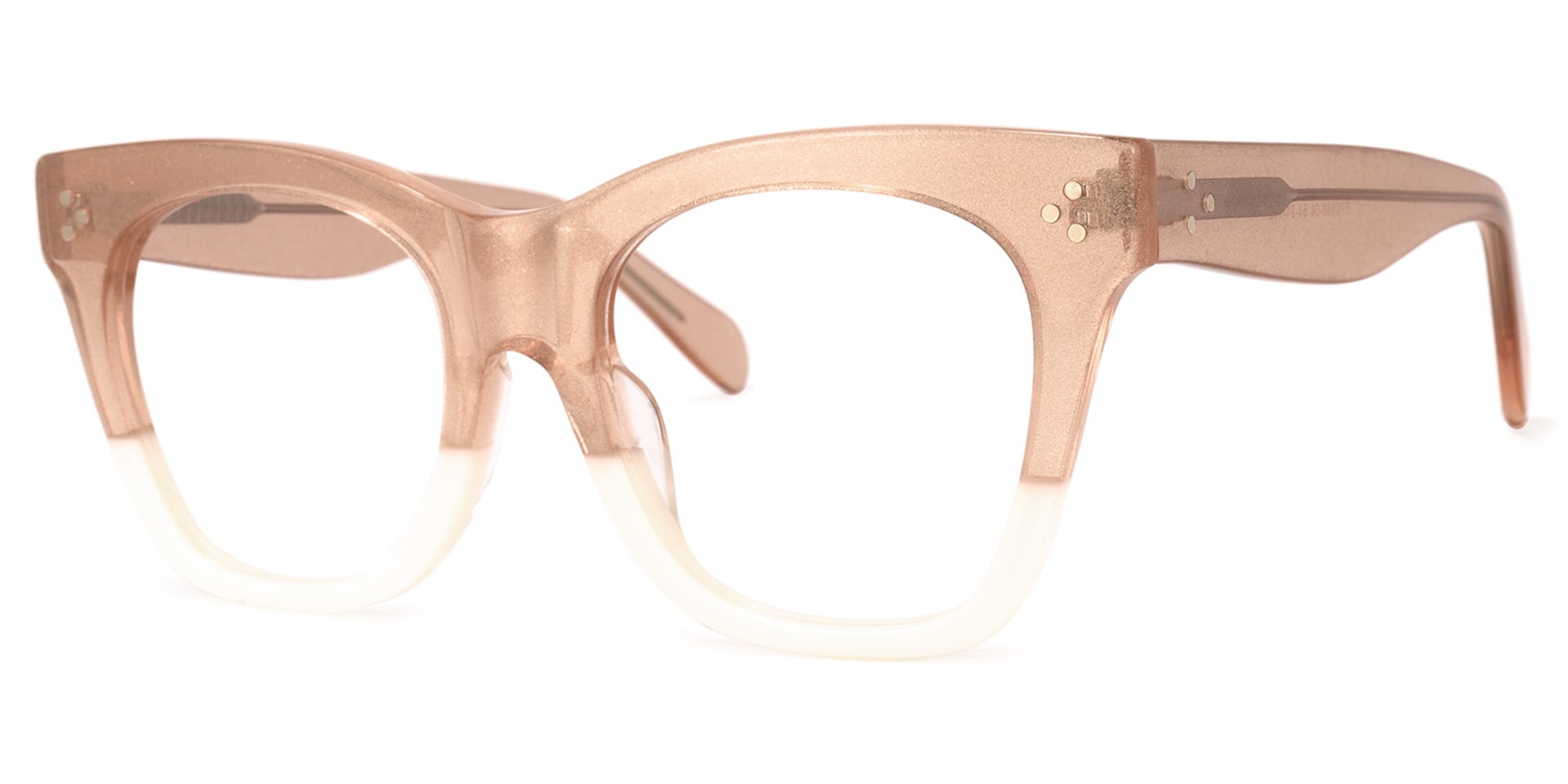 Tandy Rectangle Champagne Glasses | Zeelool Glasses1