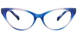 Babur Cateye Blue Reading Glasses0