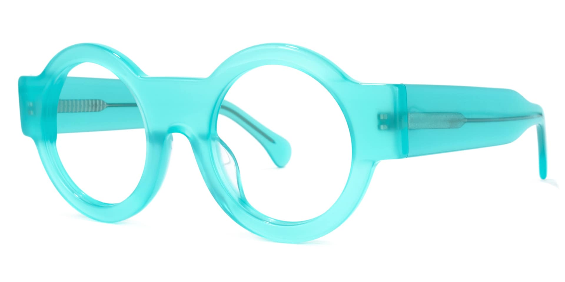 Hardnett Round Turquoise Glasses | Zeelool Glasses1