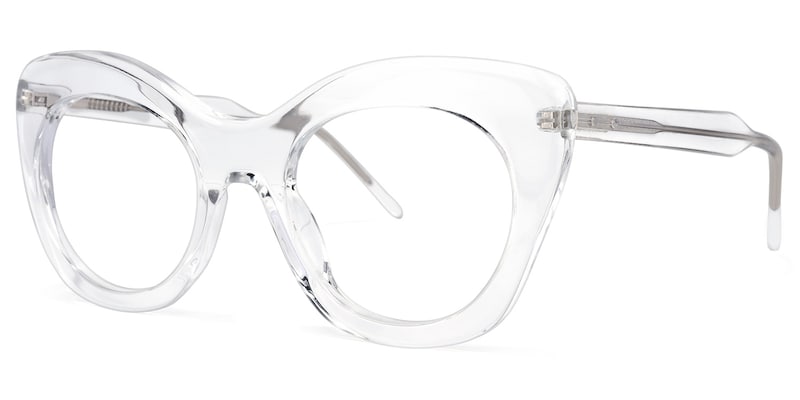 Cat-eye Crystal Glasses | Zeelool Glasses1