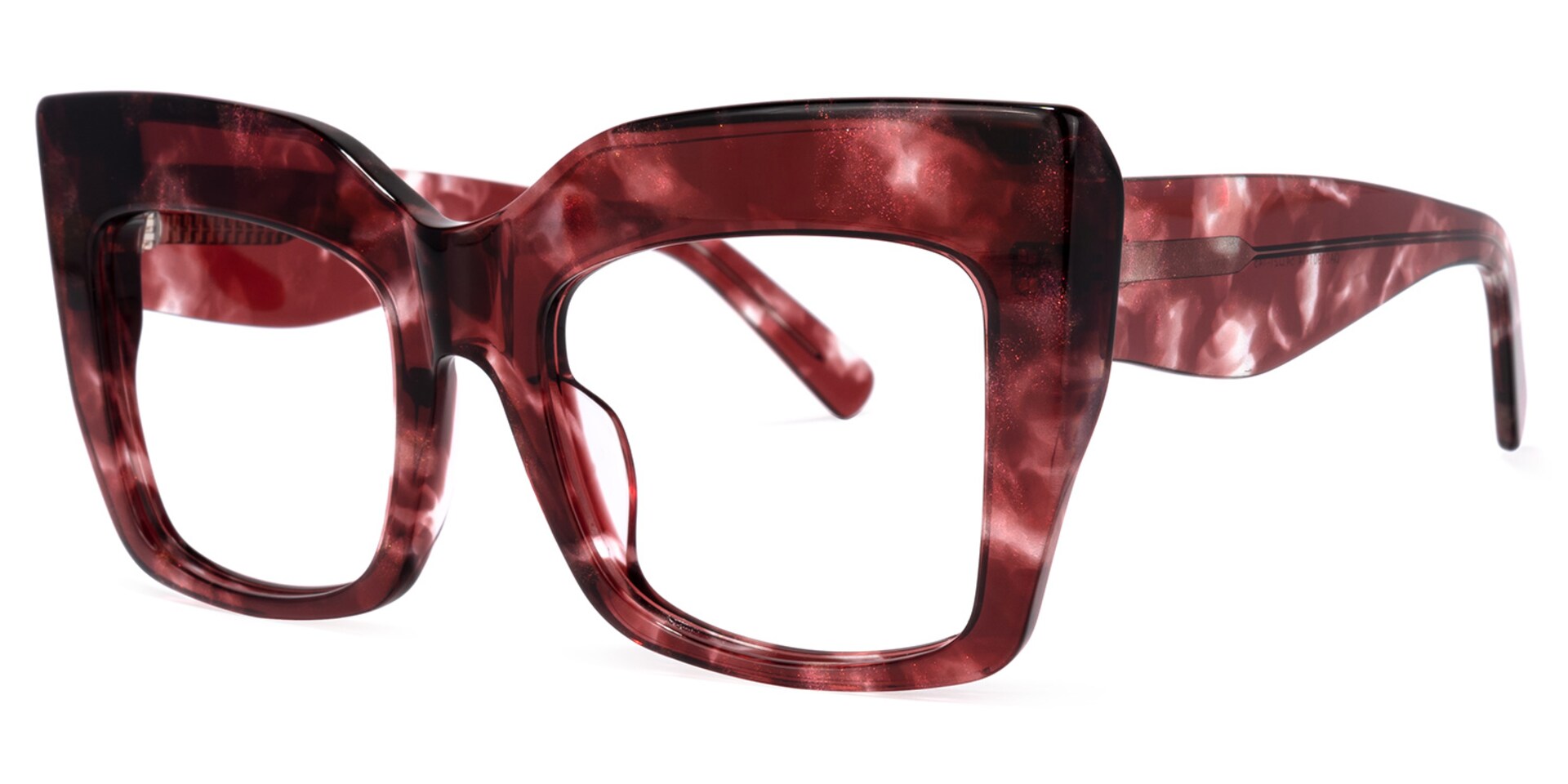 Charmaine Cat Eye Burgundy Glasses | Zeelool Glasses1