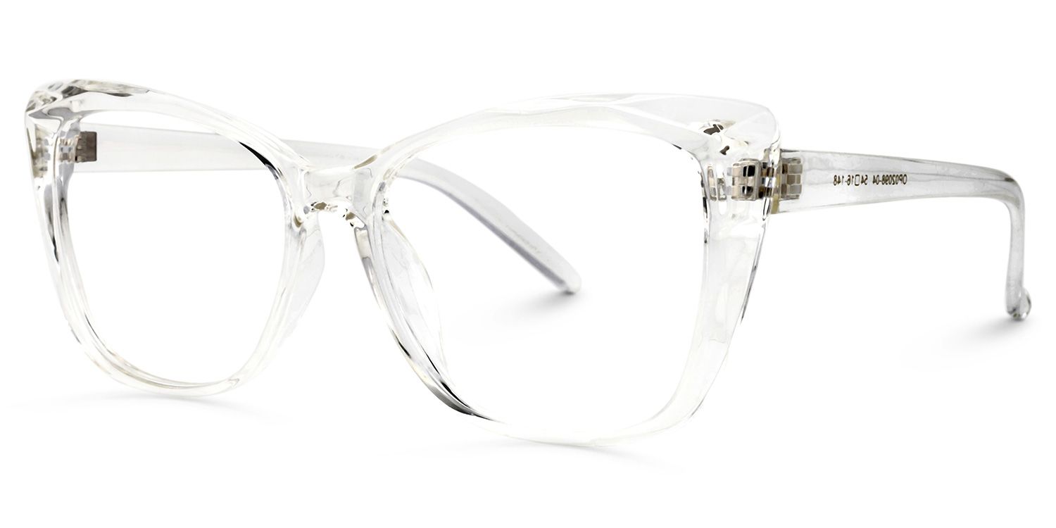 Farris Clear Classy Cat eye Frame Glasses | Zeelool1