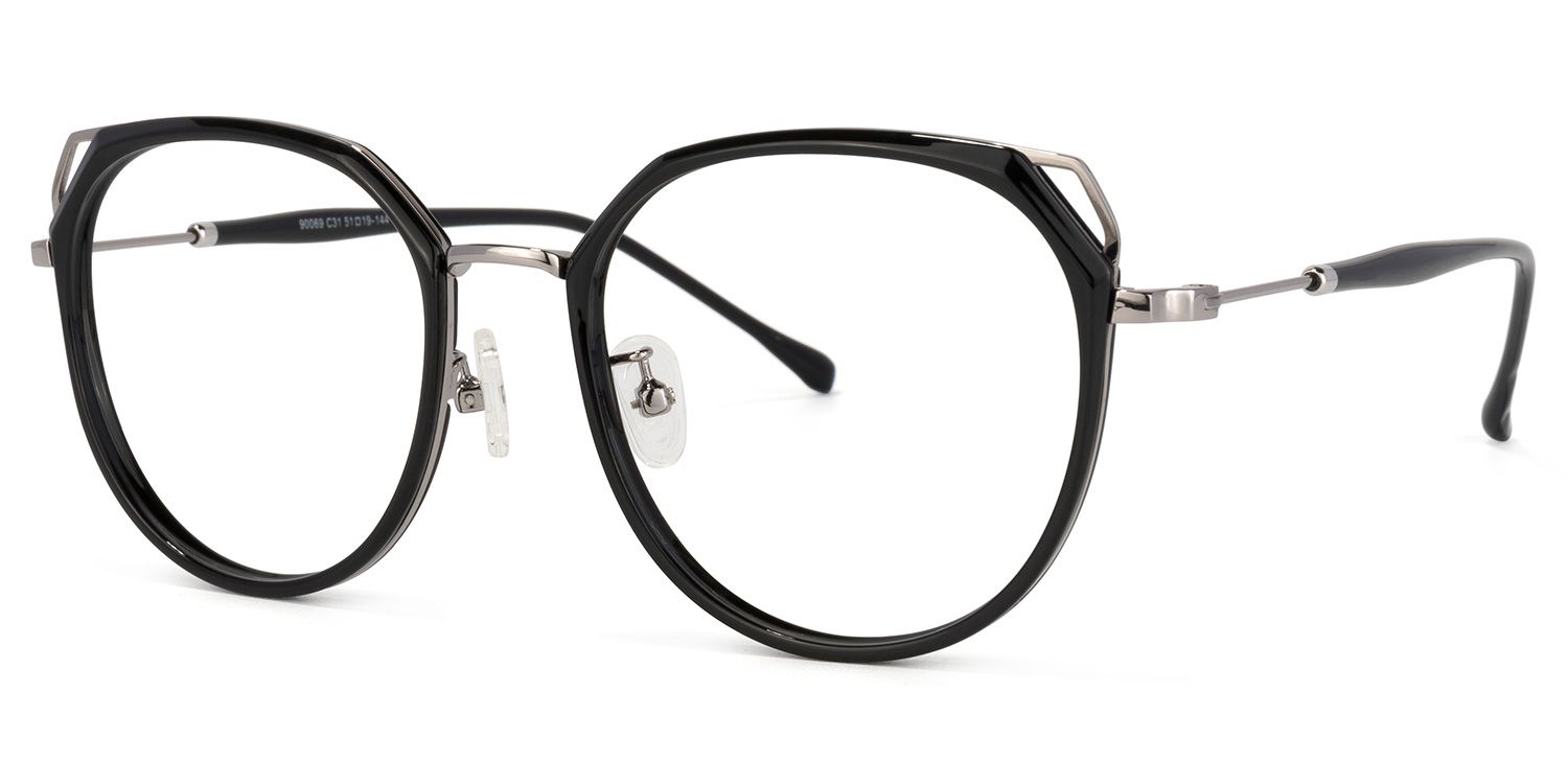 Ofelia Cateye Black Glasses | Zeelool Glasses1