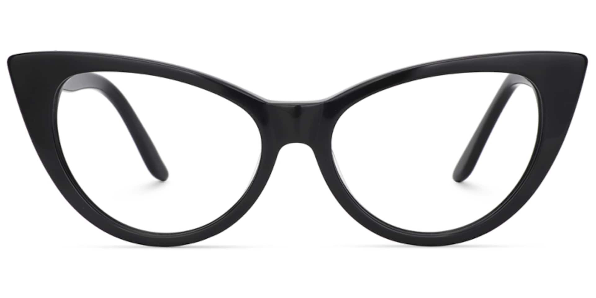 Jaden Cat-eye Black Eyeglasses and Glasses Frames0