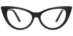 Jaden Black Cat eye Glasses0