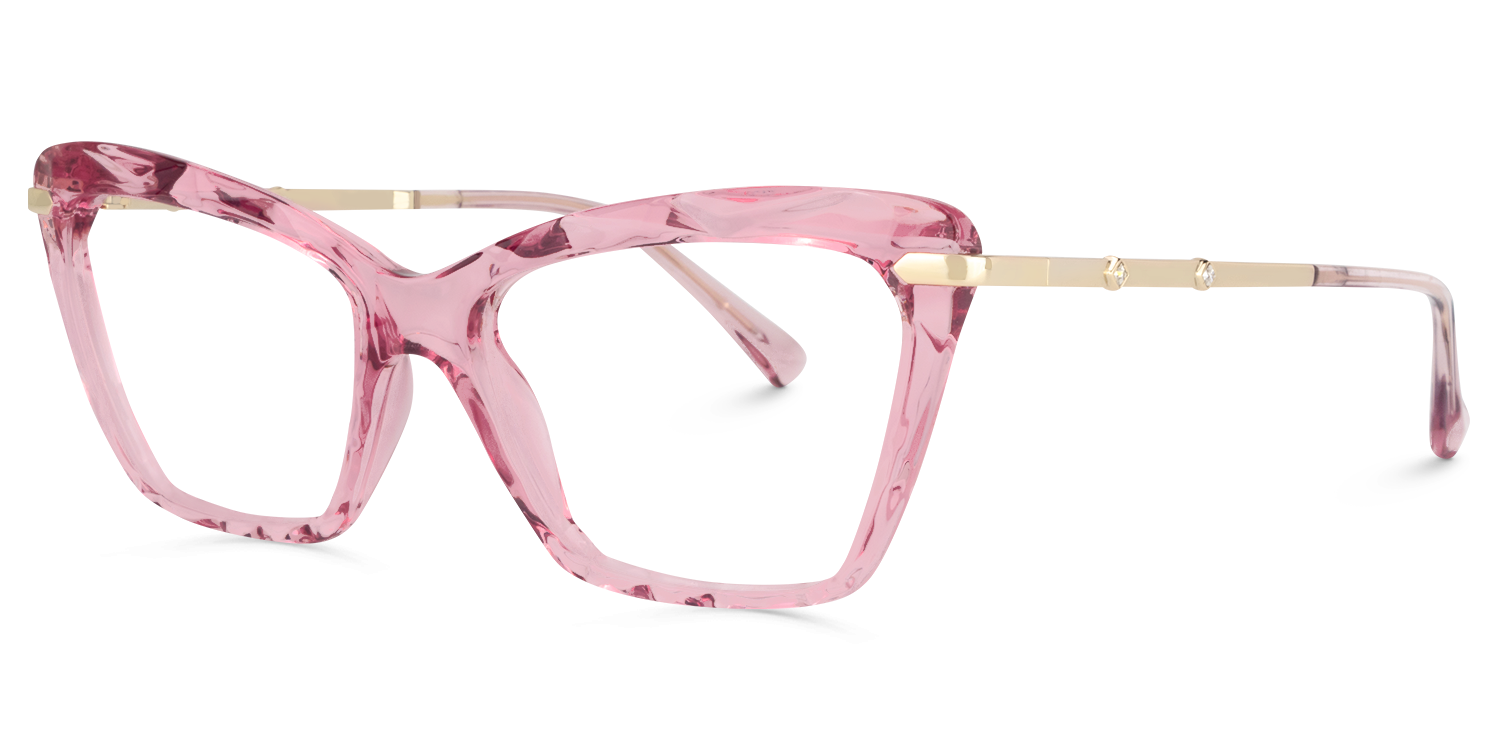 Juliet Cateye Pink Glasses | Zeelool Glasses1