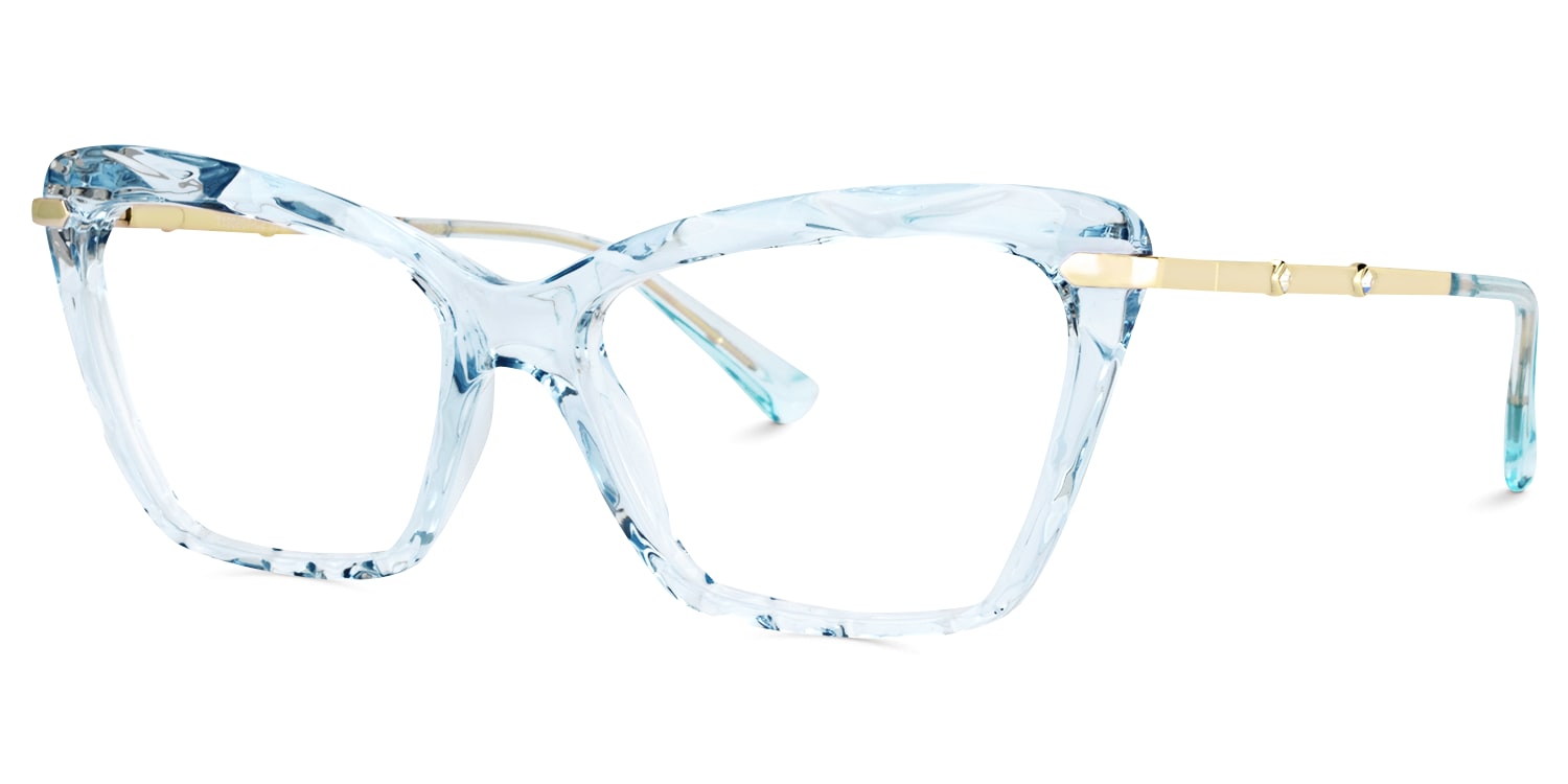 Juliet Cateye Light Blue Glasses1