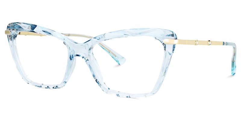 Juliet Cateye Light Blue Glasses | Zeelool Glasses1
