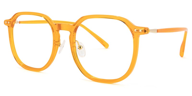 Burnley Square Yellow Glasses | Zeelool Glasses1