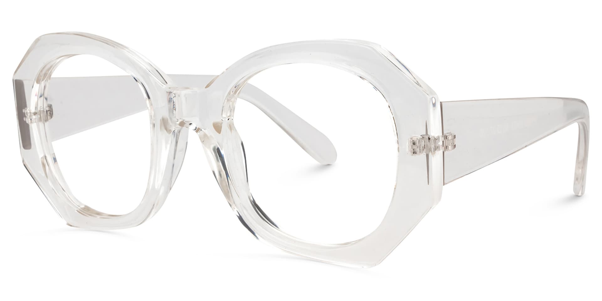 Geometric Clear Glasses | Zeelool Glasses2