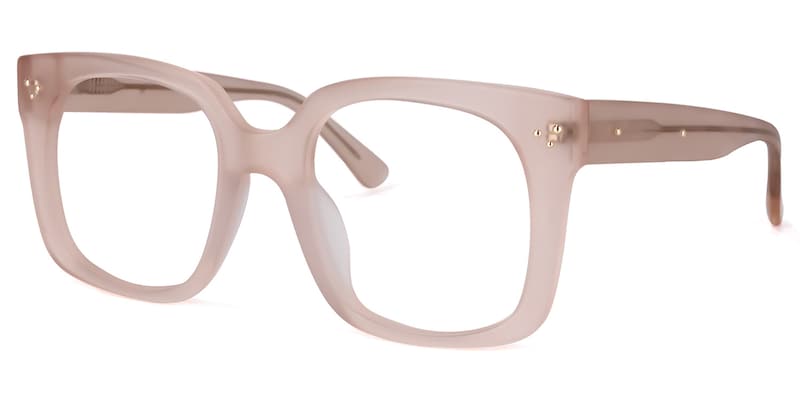 Paisley Square Pink Glasses | Zeelool Glasses1