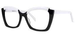 Benesa Browline Black Glasses1