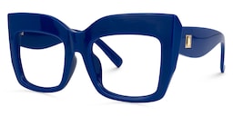 Alberta Cat Eye Blue Glasses1