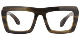 Gabriel Rectangle Brown Glasses0