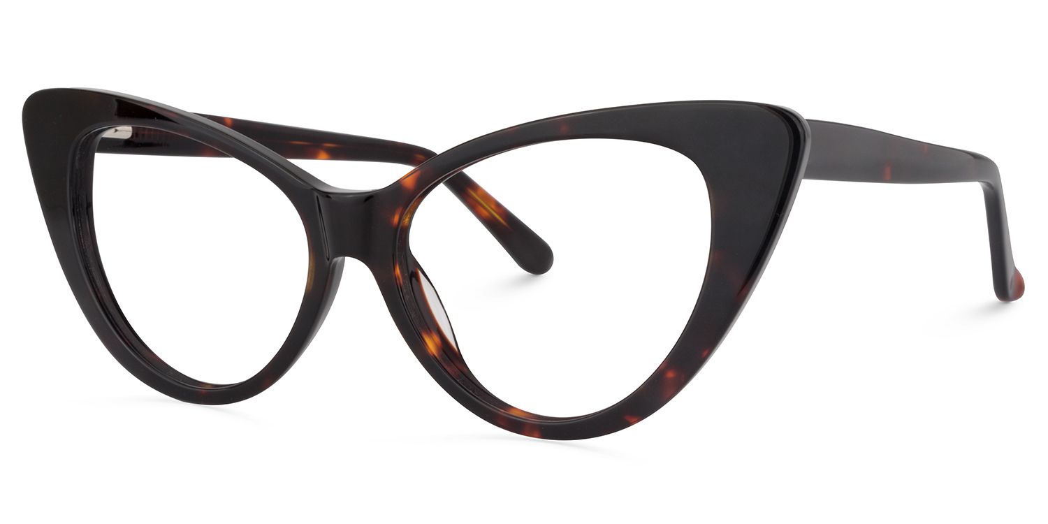 Alastair Cat eye Red Tortoise Glasses | Zeelool Glasses1