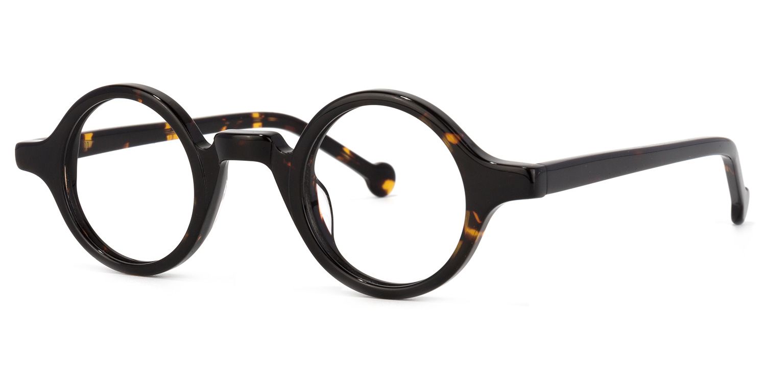 Arale Round Tortoise Full-rim Eyeglasses | Zeelool Optical1