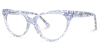 Caron Cat Eye White-Crystal Glasses1